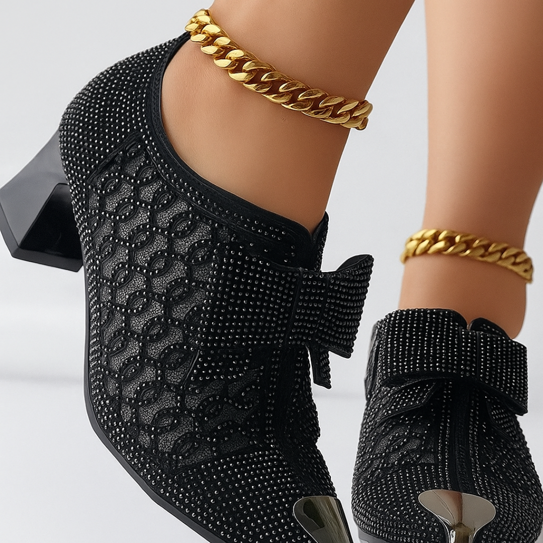 Ewa&Co™ Szpilki Vivienne z kokardą