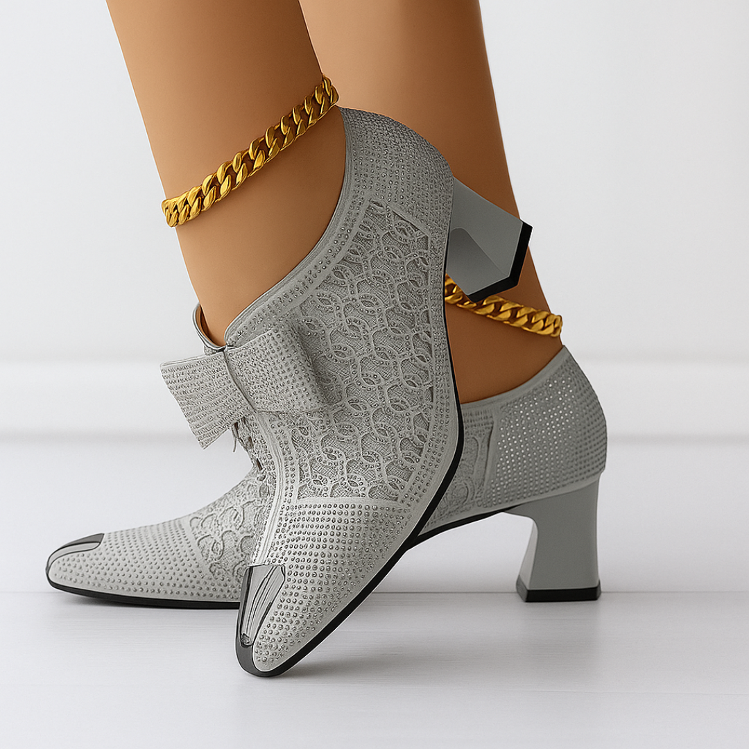 Ewa&Co™ Szpilki Vivienne z kokardą