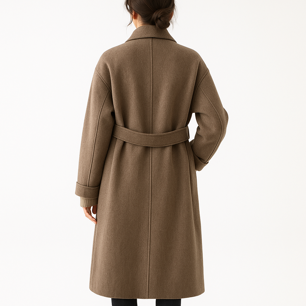 Ewa&Co™ Długi płaszcz damski