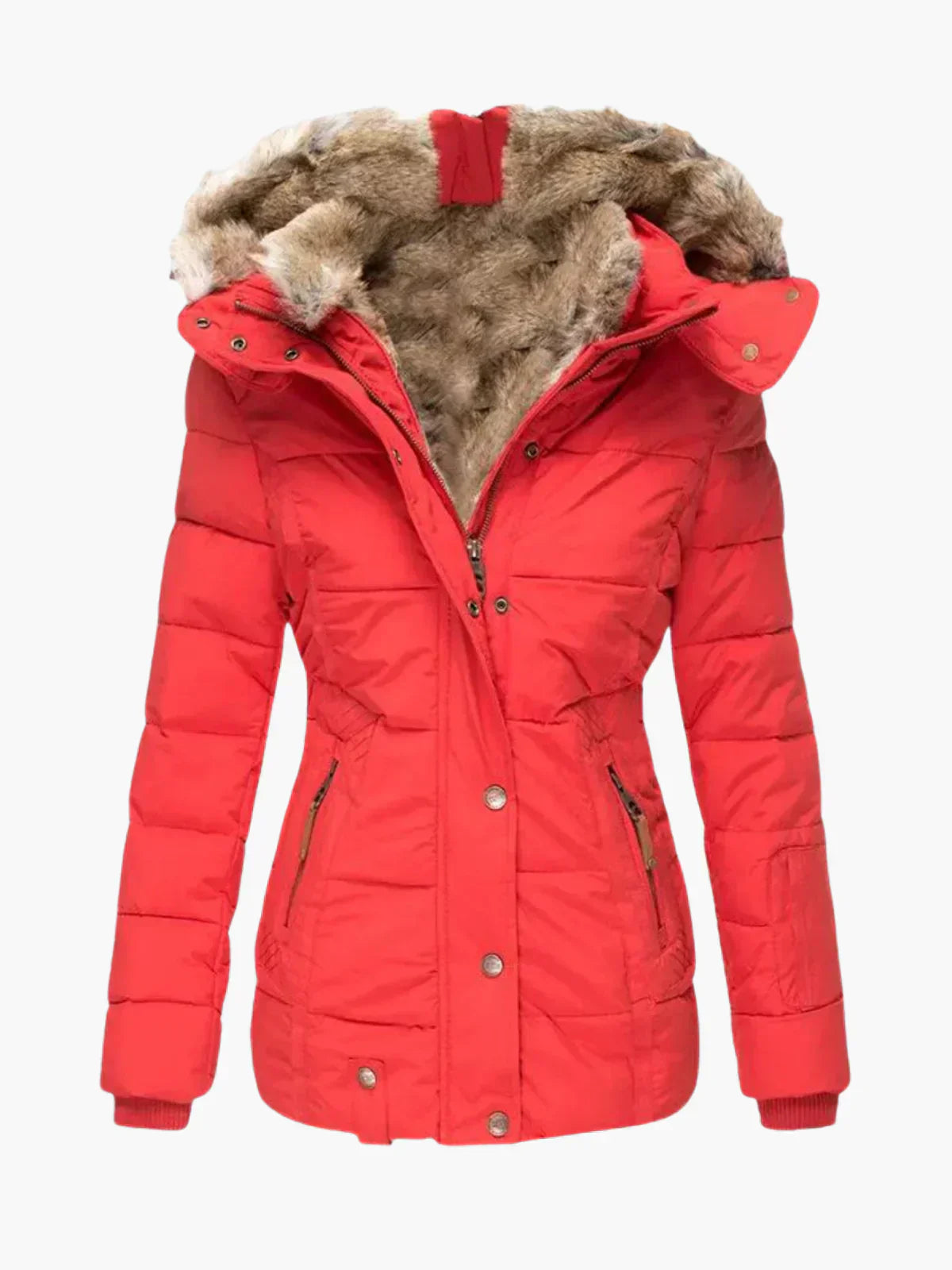 Ewa&Co™ Zimowa kurtka z futerkiem
