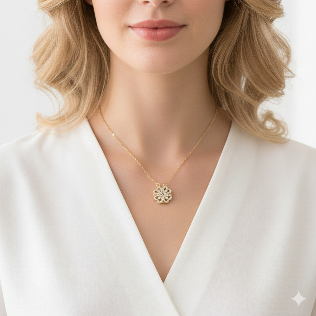 Ewa&Co™ Naszyjnik „Szczęśliwe Serce”