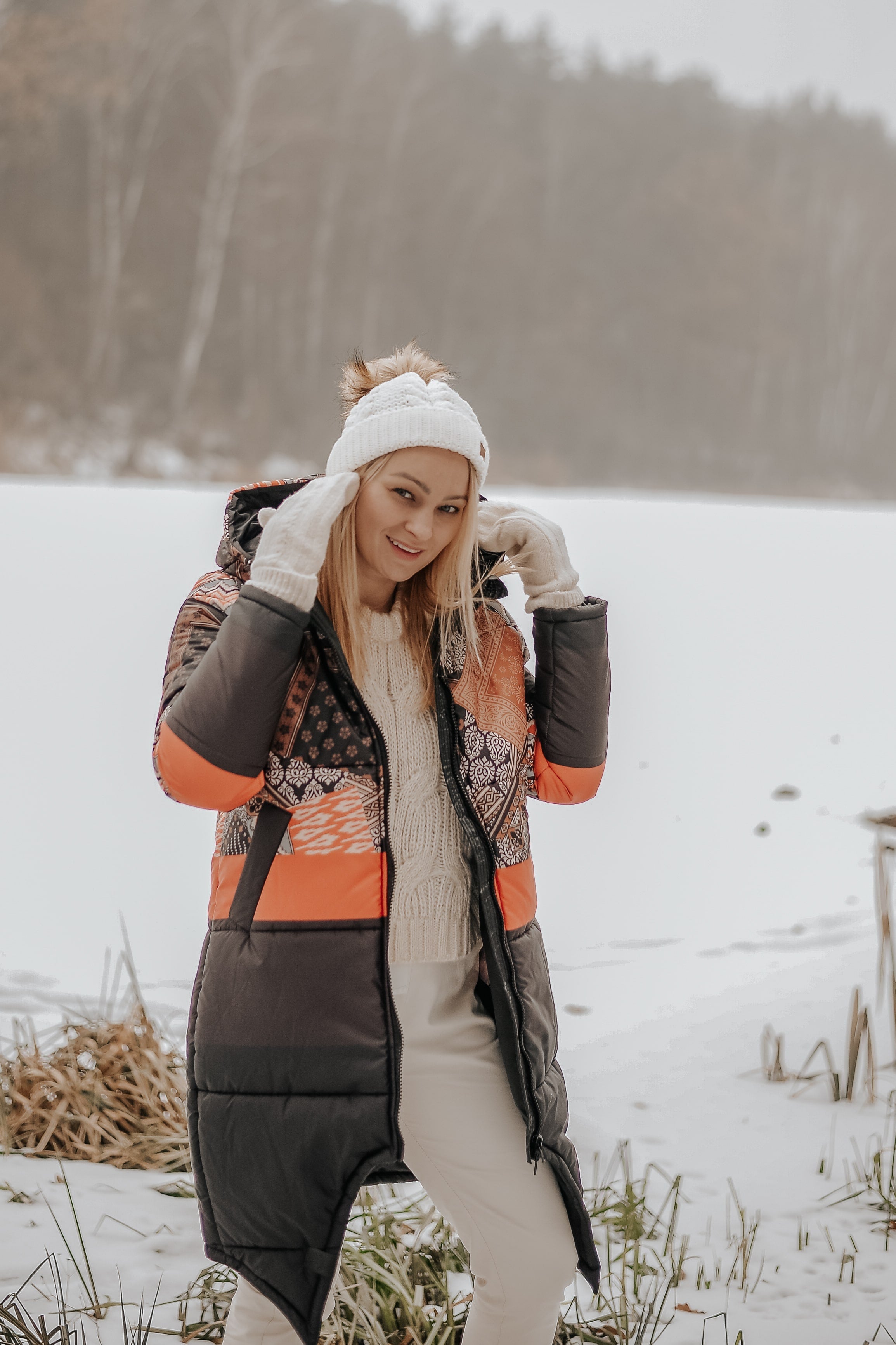 Dwustronna kurtka zimowa Iceberg By The Fireplace