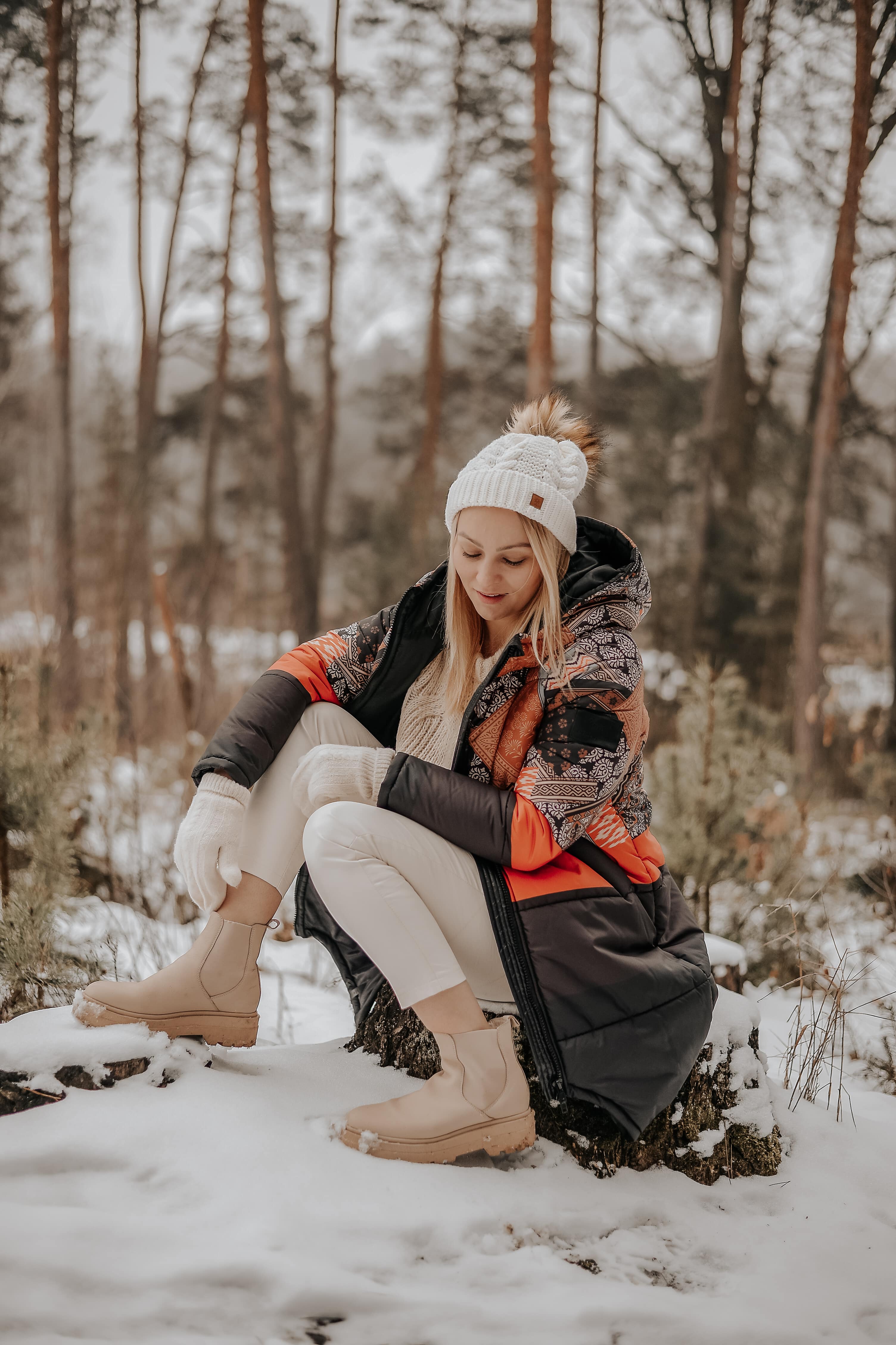 Dwustronna kurtka zimowa Iceberg By The Fireplace