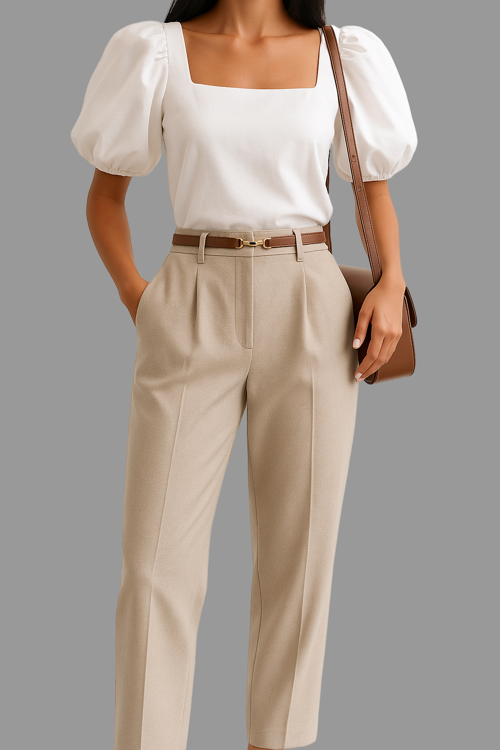 Ewa&Co™ Zwarte Wolmix Met Wijde Pijpen