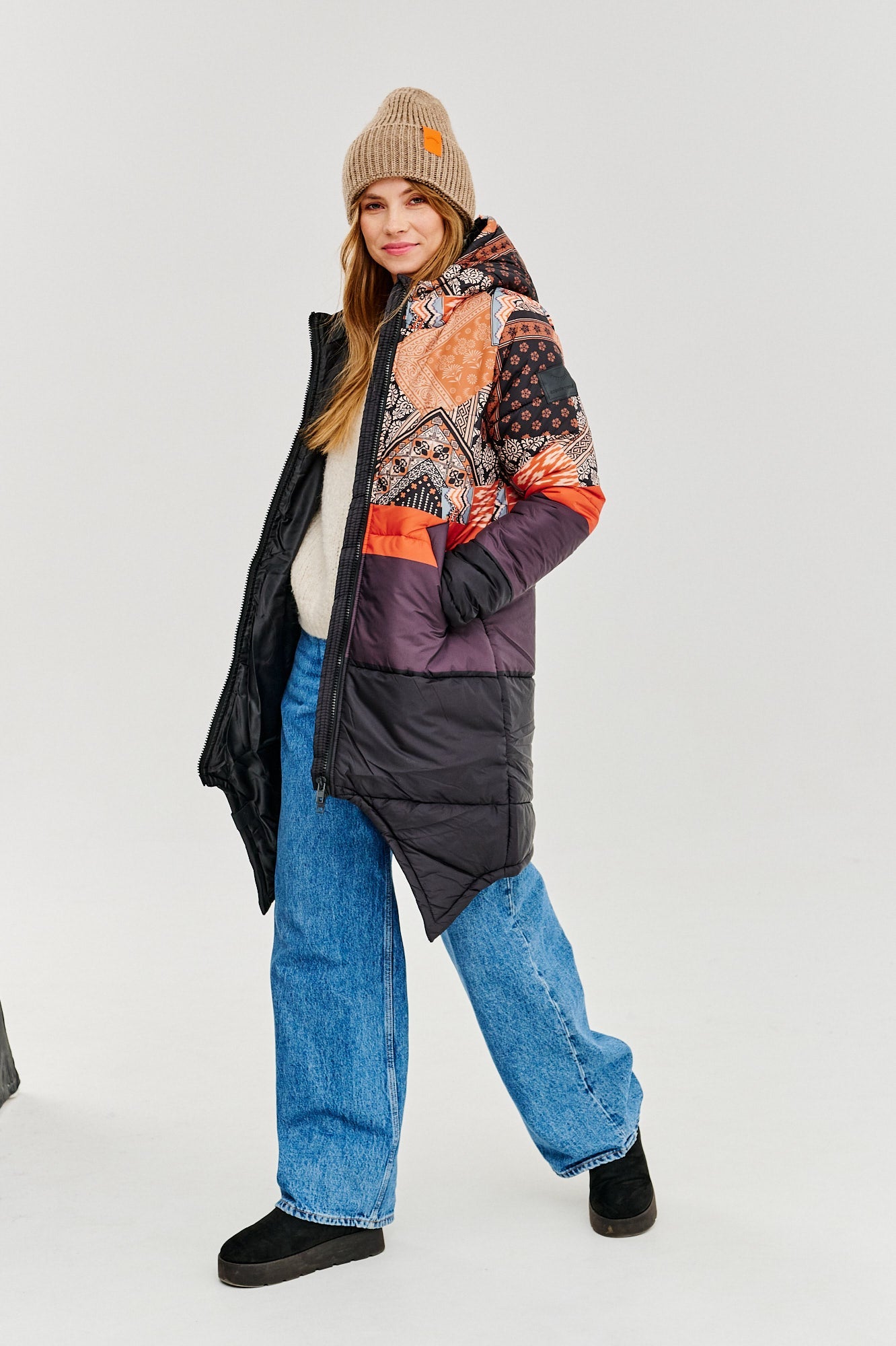 Dwustronna kurtka zimowa Iceberg By The Fireplace