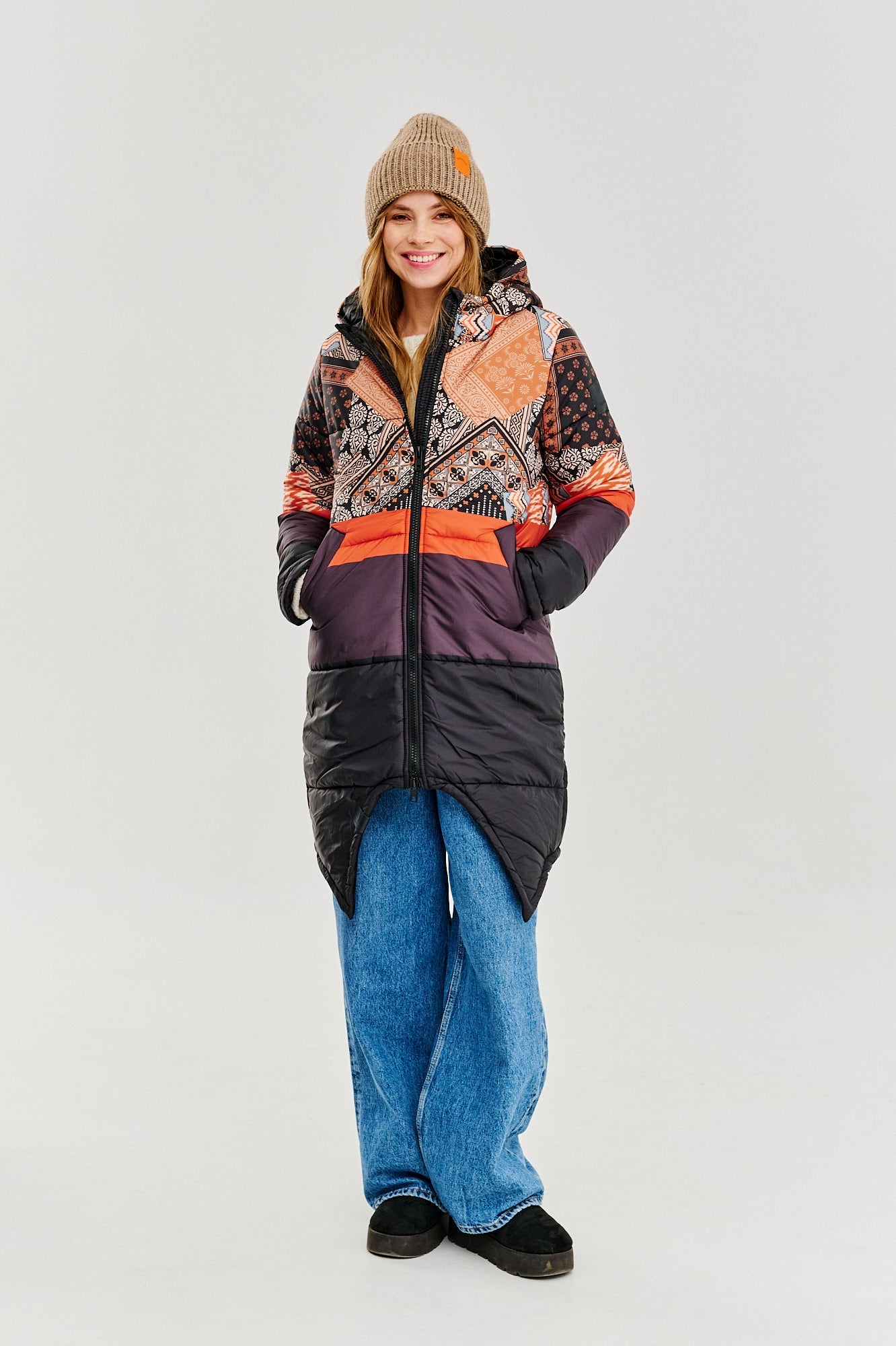 Dwustronna kurtka zimowa Iceberg By The Fireplace