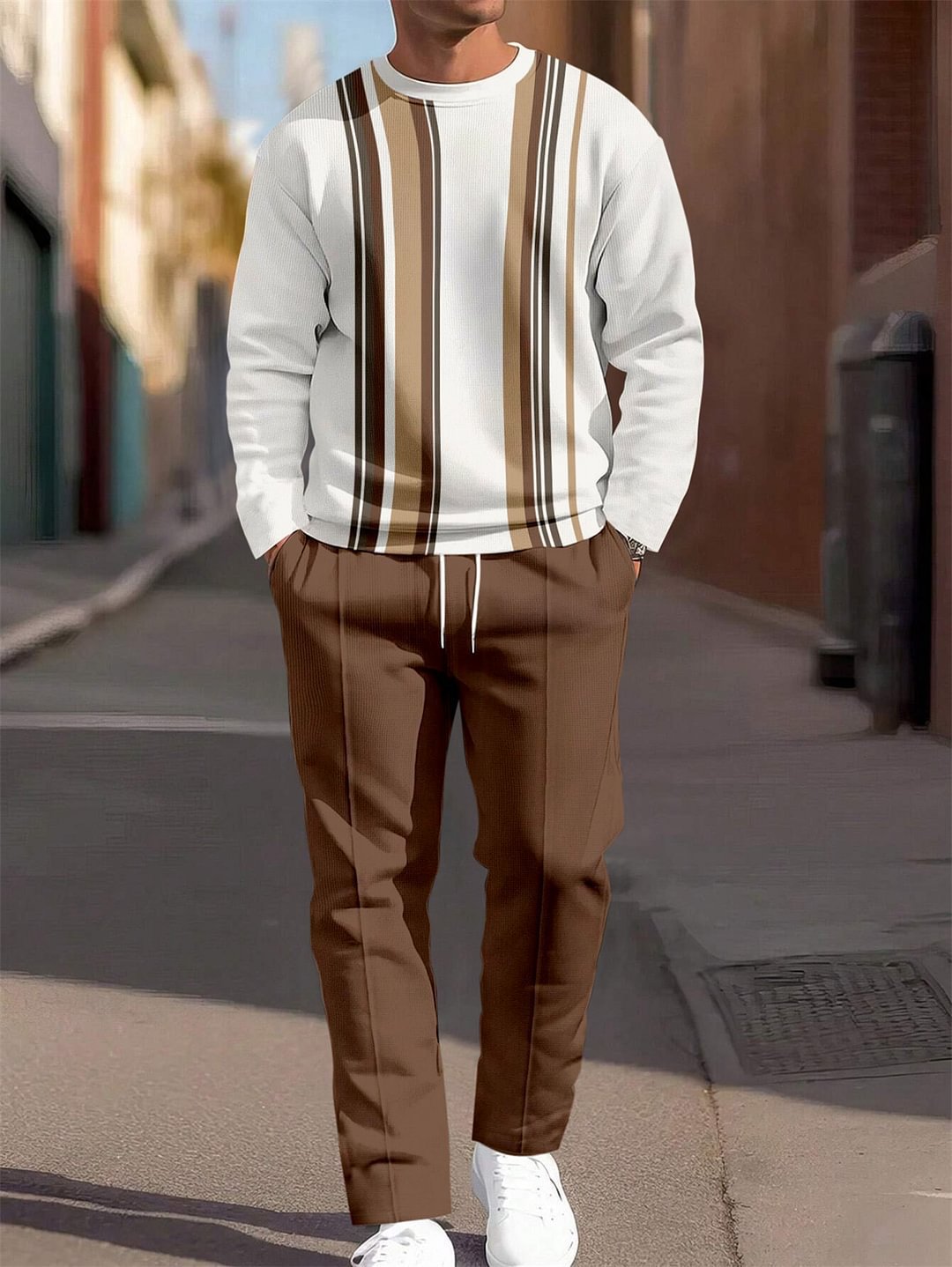 Ewa&Co™ - Elegancki sportowy komplet chic