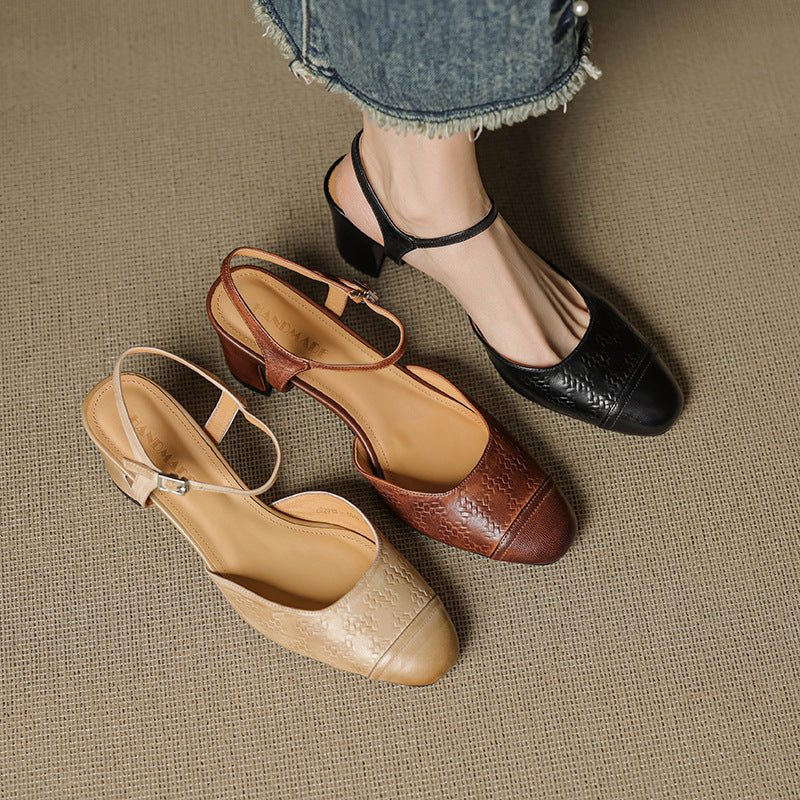 Ewa&Co™ Szykowne Szpilki z Prawdziwej Skóry Valery