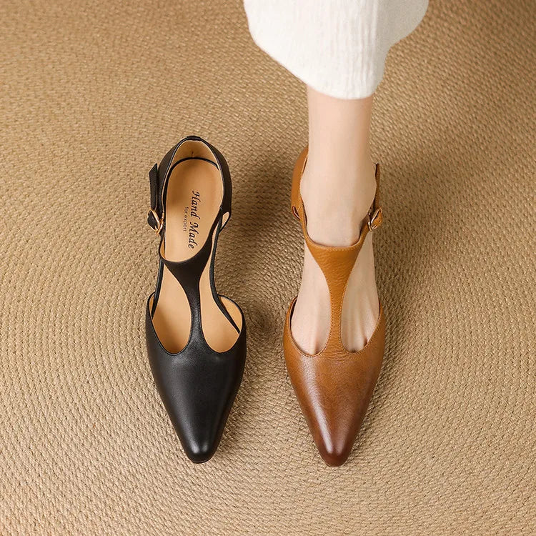 Ewa&Co™ Szpilki z naturalnej skóry Triana