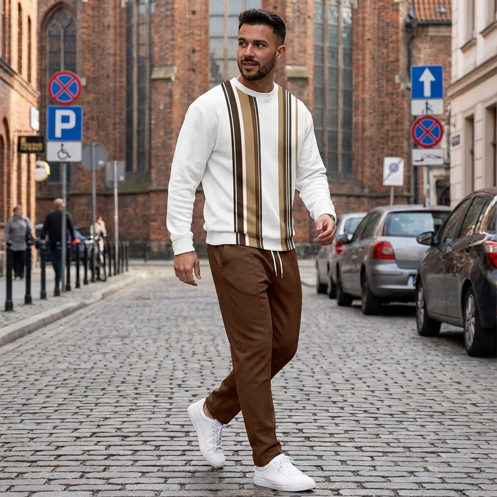 Ewa&Co™ - Elegancki sportowy komplet chic