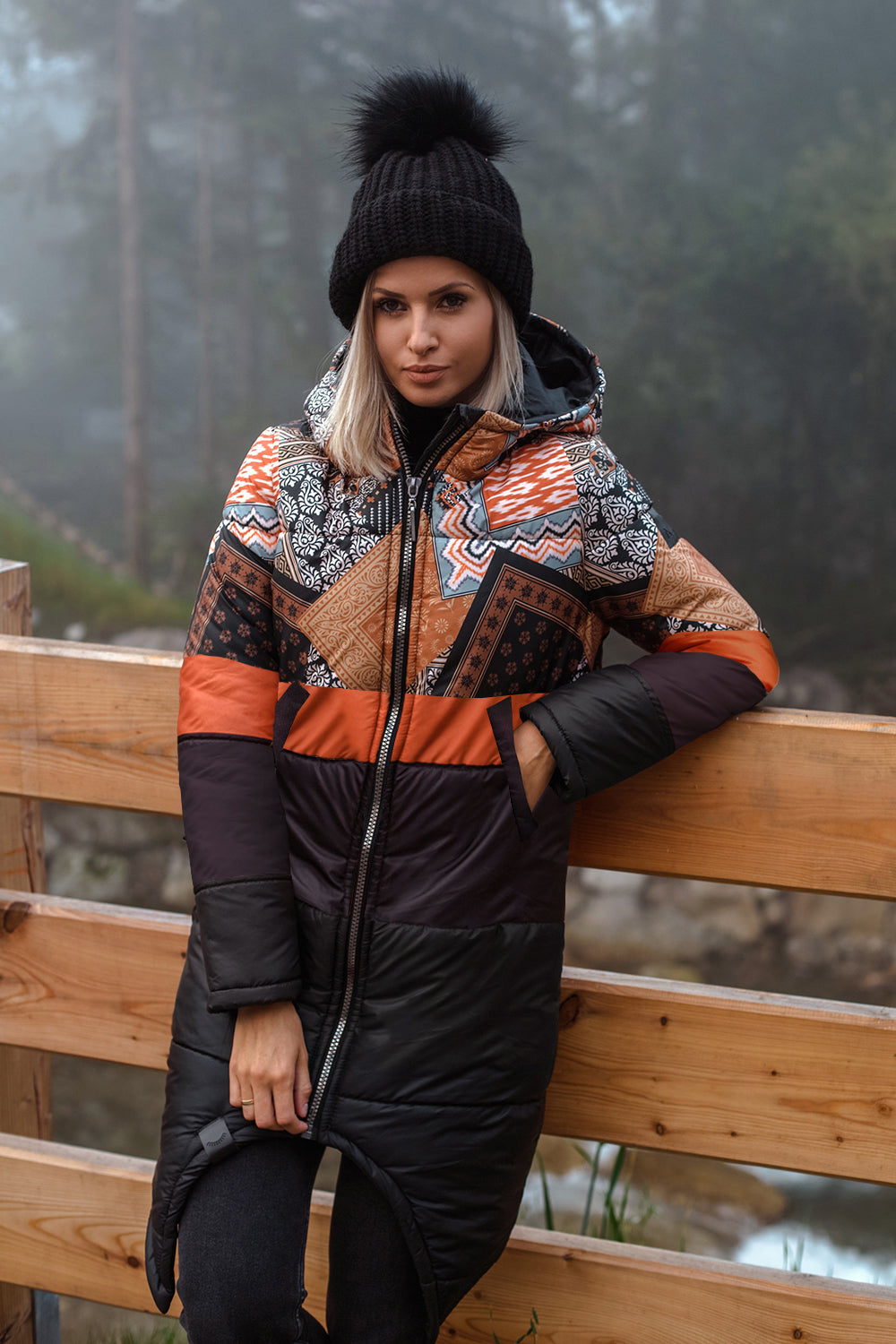 Dwustronna kurtka zimowa Iceberg By The Fireplace