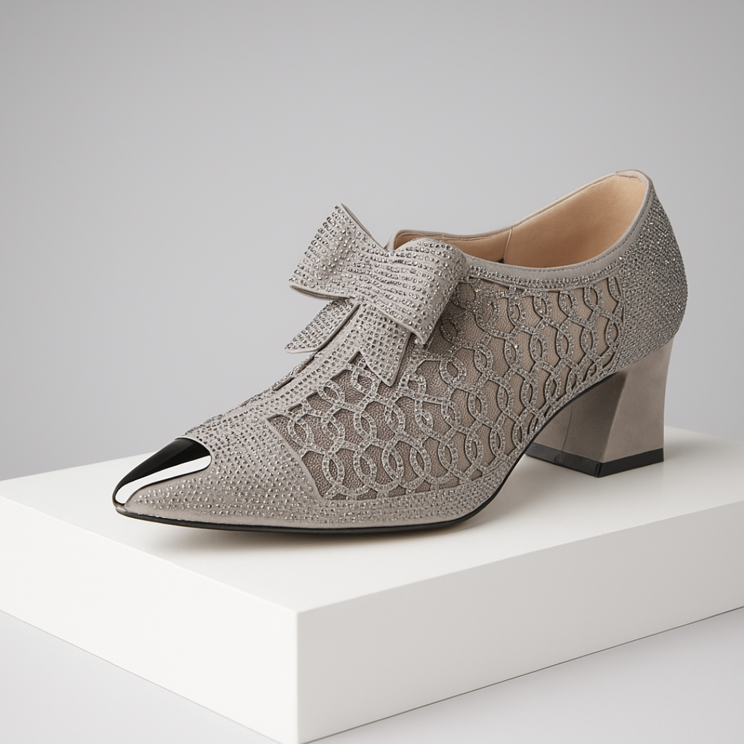 Ewa&Co™ Szpilki Vivienne z kokardą