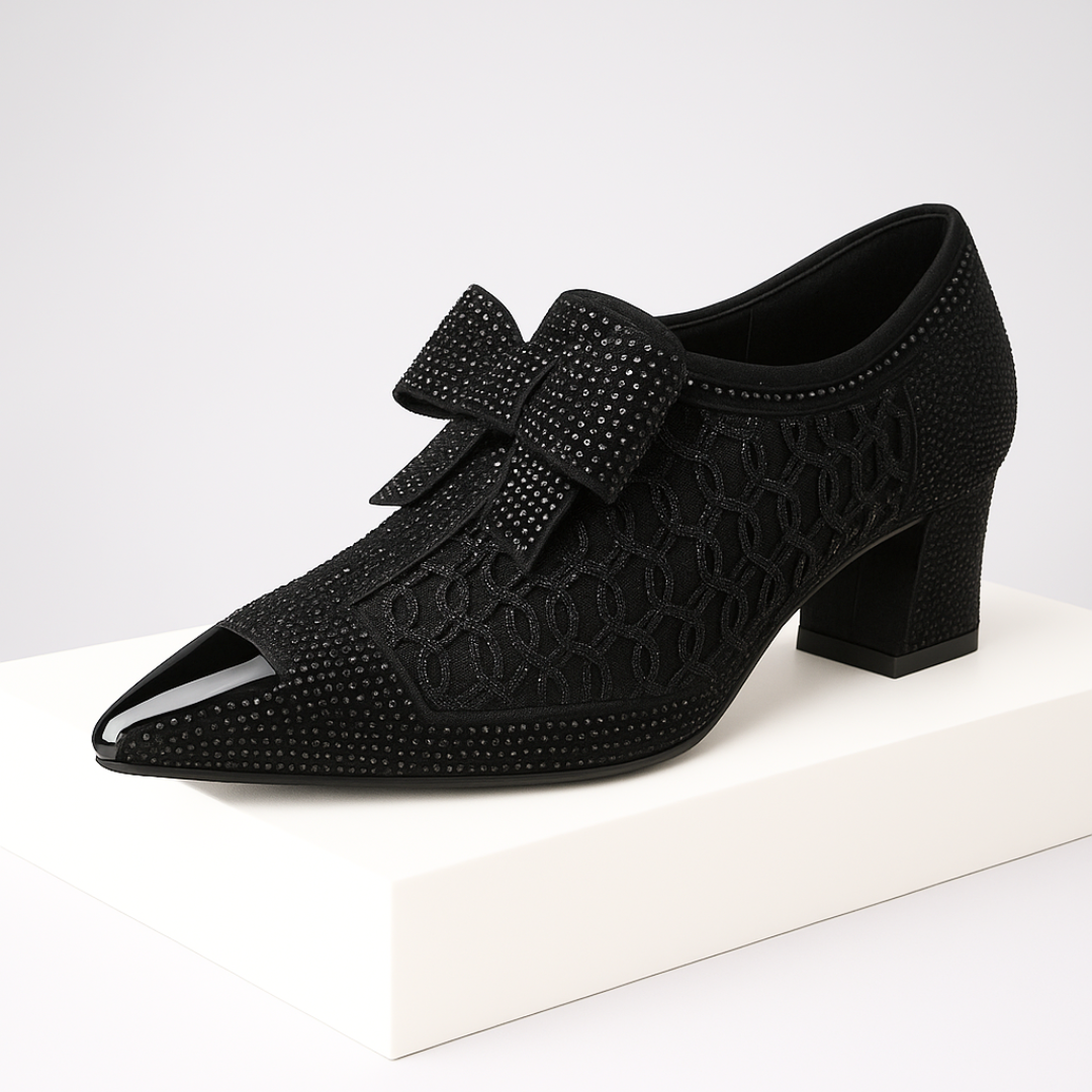 Ewa&Co™ Szpilki Vivienne z kokardą