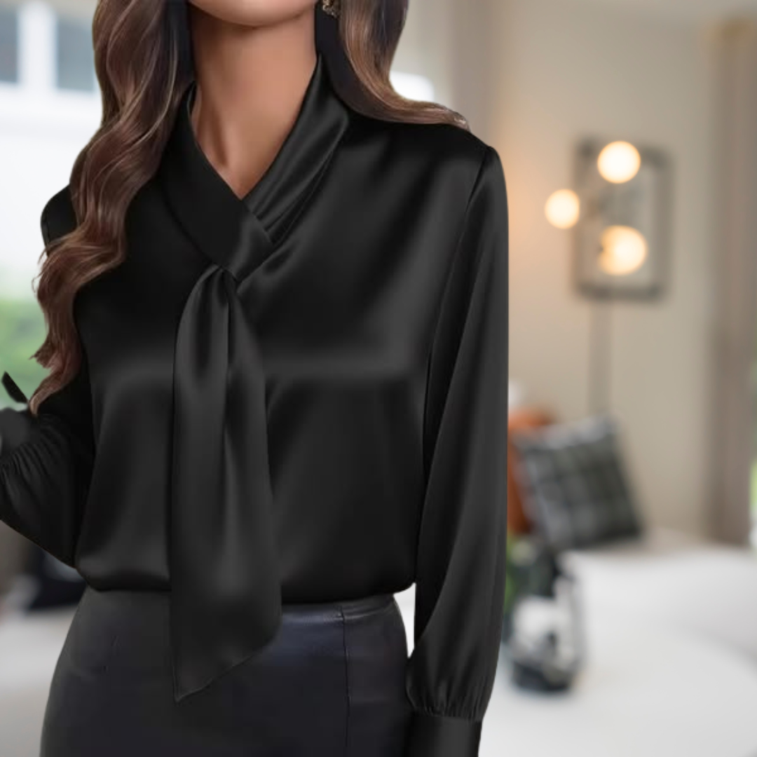 Ewa&Co™ | Anna Elegancka bluzka satynowa