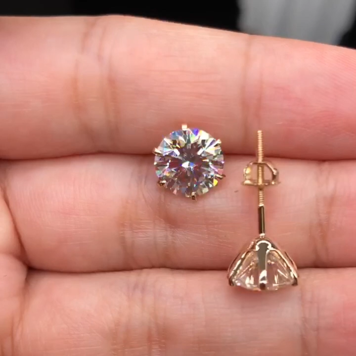 Ewa&Co™ Eleganckie Kolczyki Tera z Białego Złota