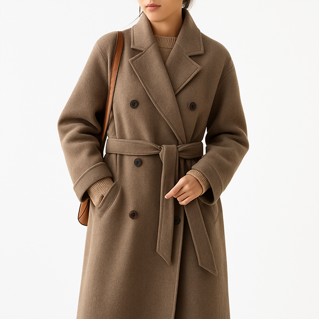 Ewa&Co™ Długi płaszcz damski