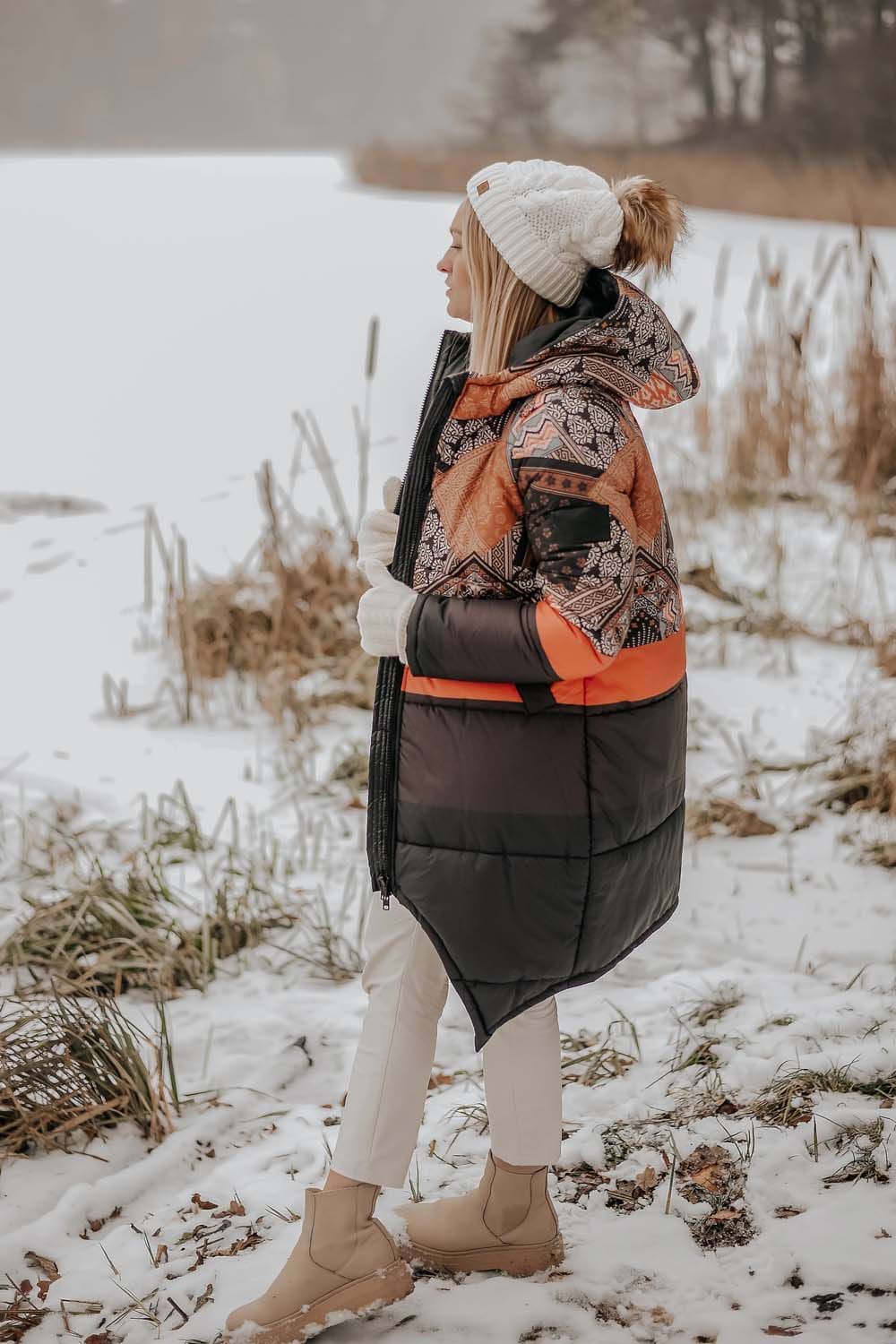 Dwustronna kurtka zimowa Iceberg By The Fireplace