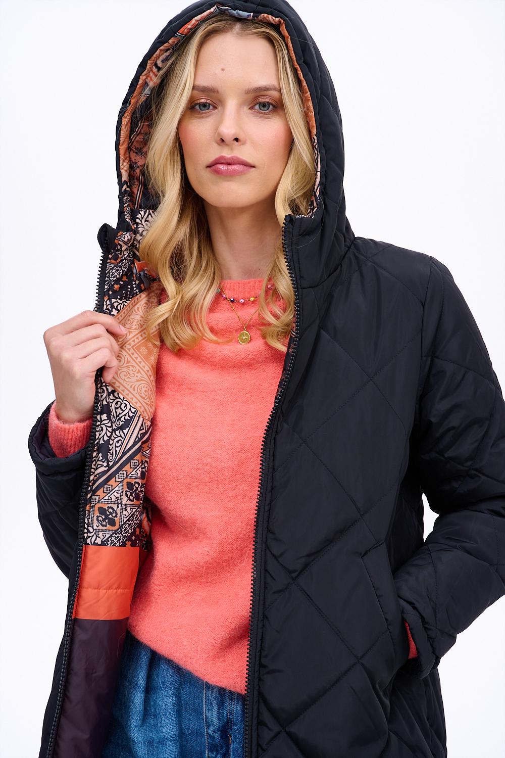 Dwustronna kurtka zimowa Iceberg By The Fireplace