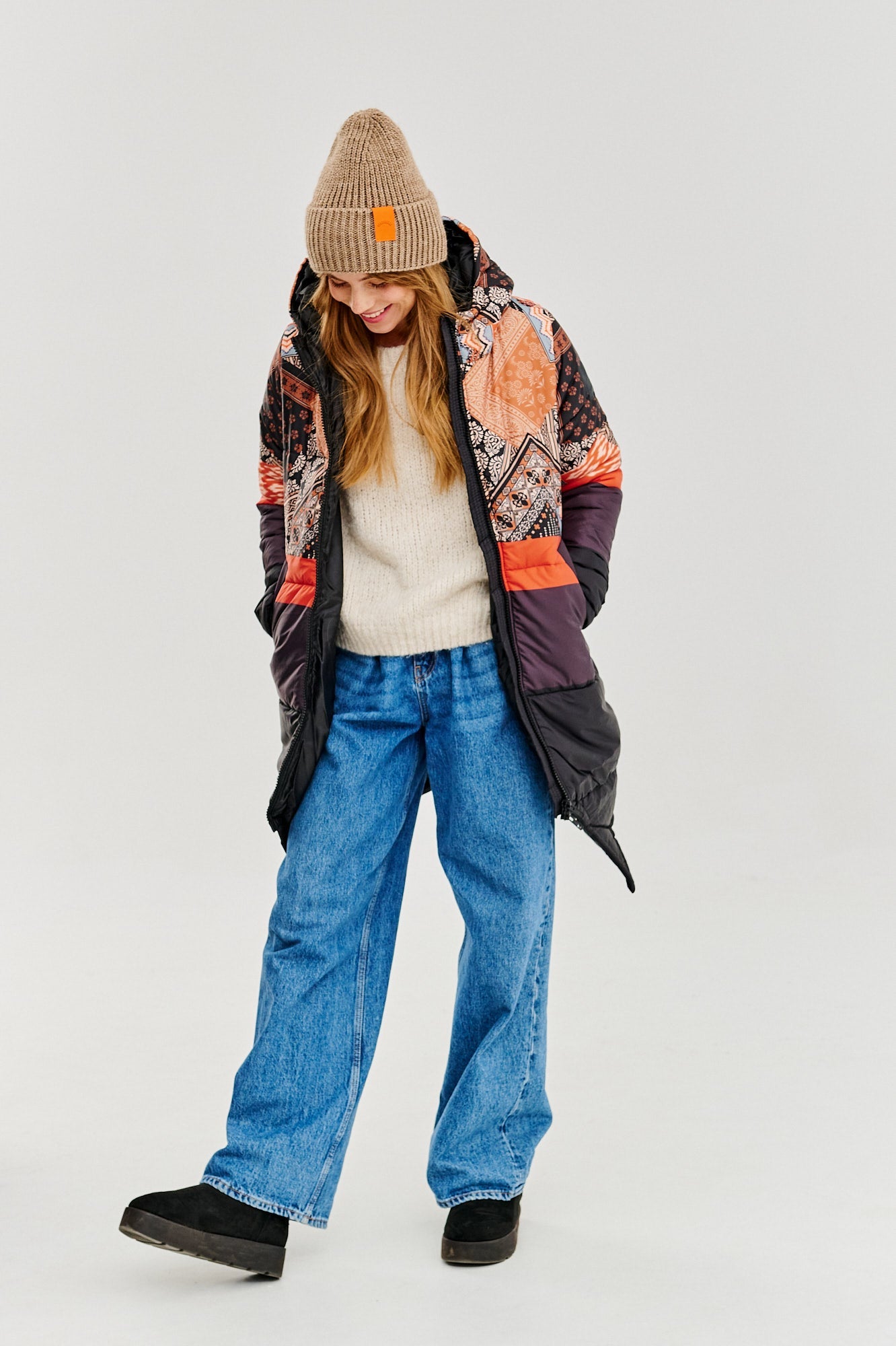 Dwustronna kurtka zimowa Iceberg By The Fireplace