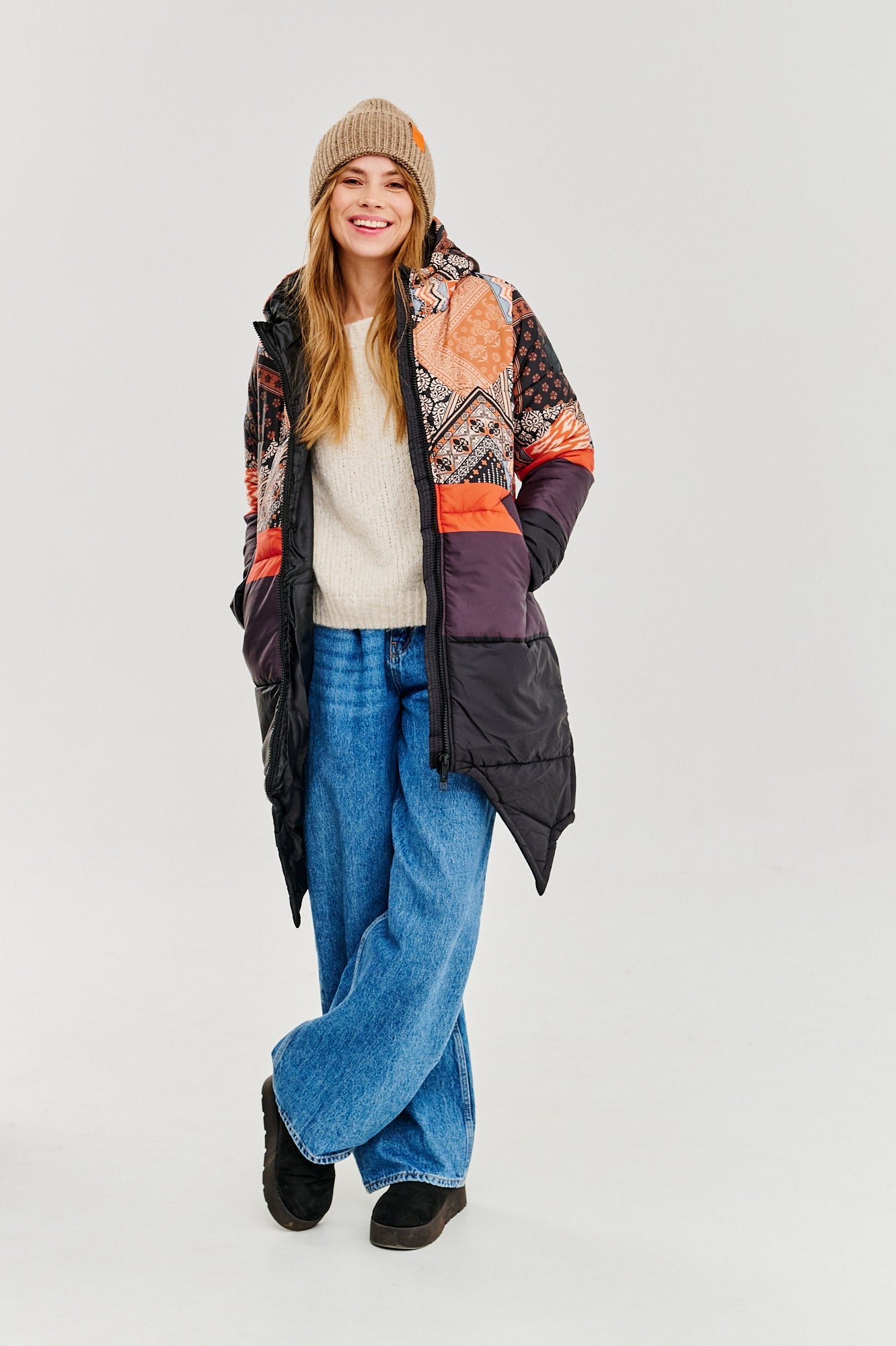 Dwustronna kurtka zimowa Iceberg By The Fireplace