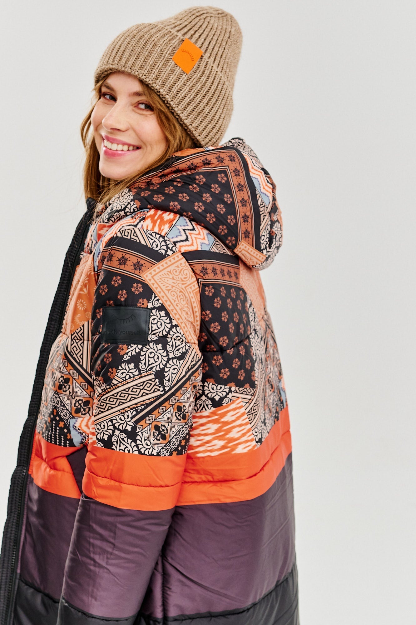 Dwustronna kurtka zimowa Iceberg By The Fireplace