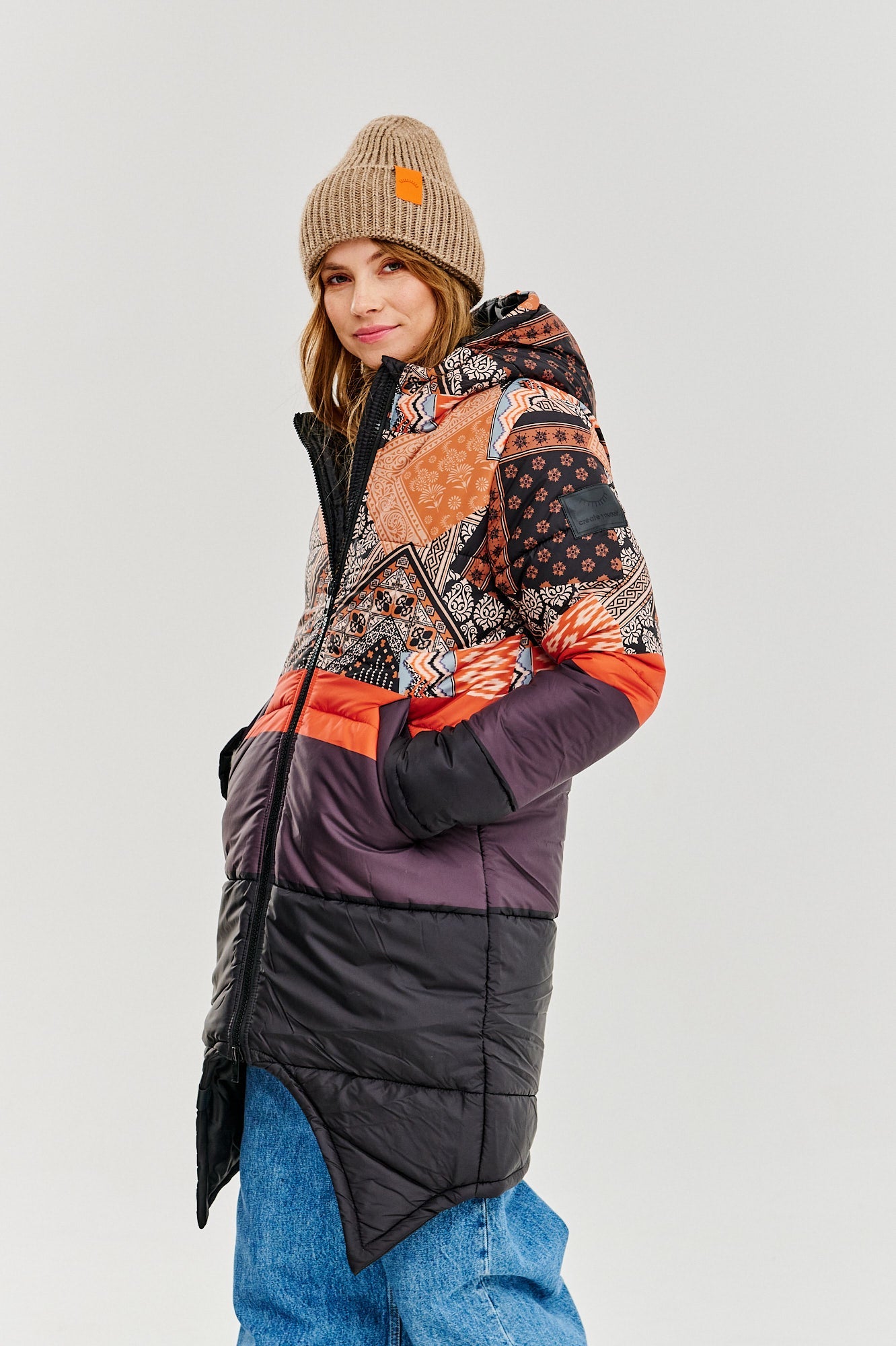 Dwustronna kurtka zimowa Iceberg By The Fireplace