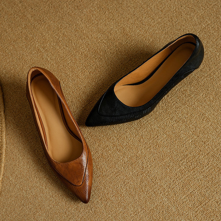 Ewa&Co™ Eleganckie Szpilki ze Skóry Naturalnej Belle