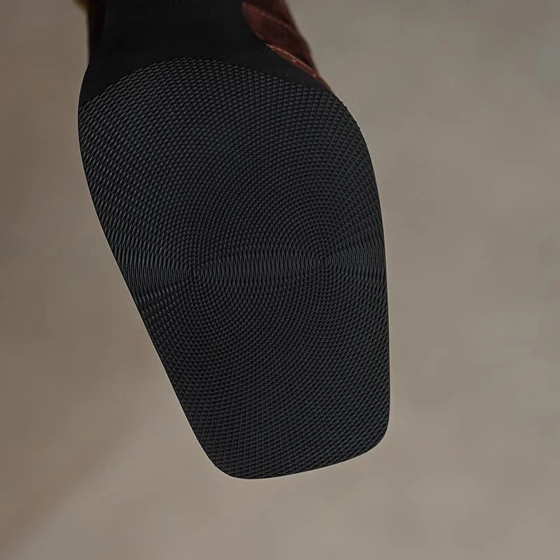 Ewa&Co™ Eleganckie Szpilki w Kolorze Ziemi