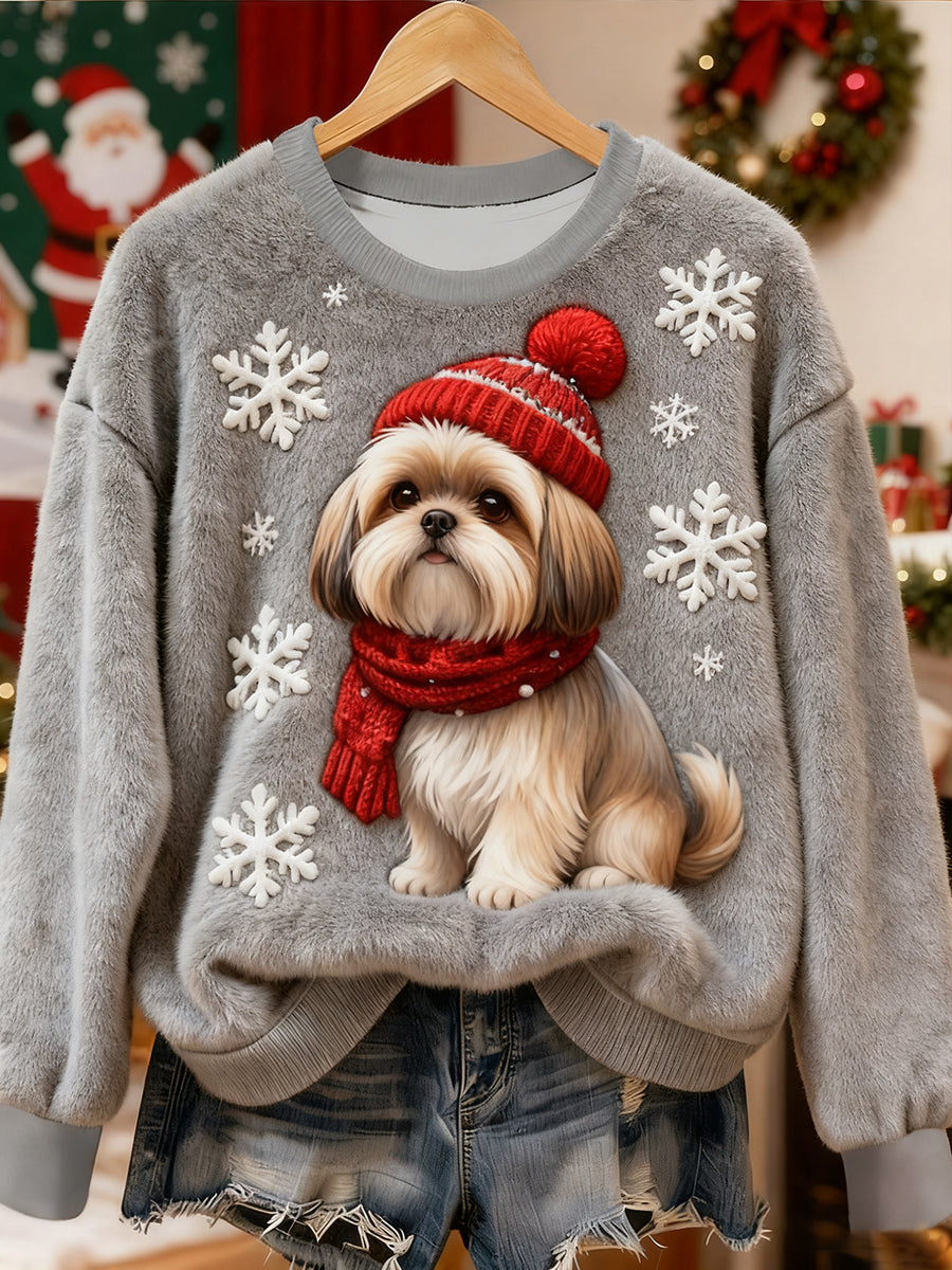 Ewa&Co™ Damska flanelowa bluza z kapturem